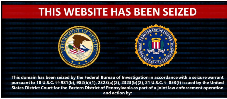 FBI Domain Seizure Notice