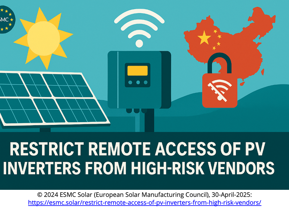 Image Source - ESMC (European Solar Manufacturing Council)